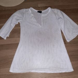 LIKE NEW white mesh cover up
